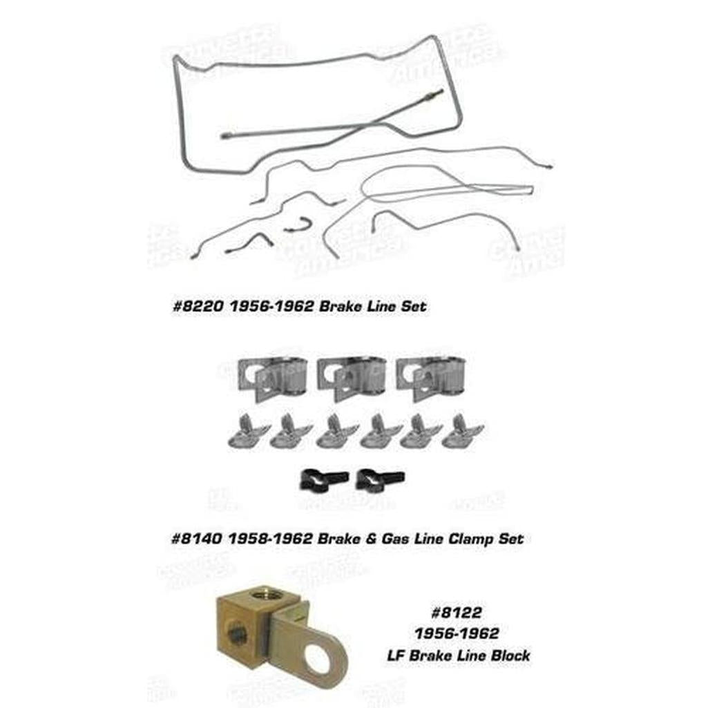 Corvette Brake Line. Front To Rear: 1956-1962