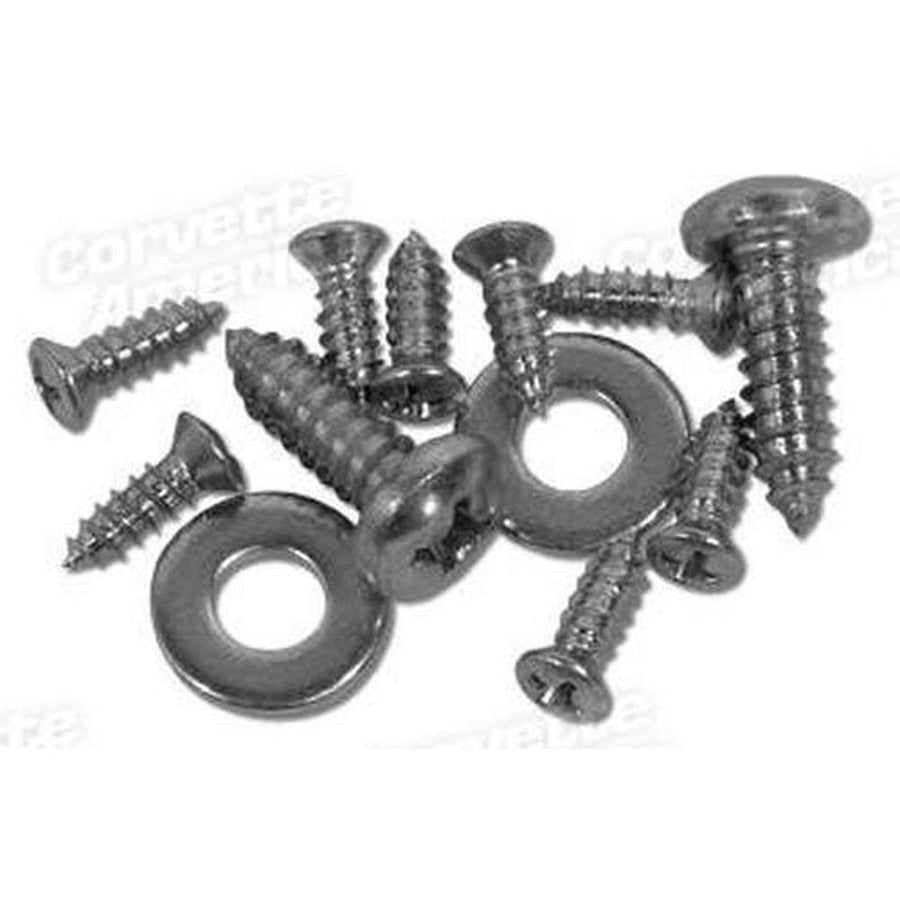 Corvette Vent Windw Assembly Screws. Coupe 12 Piece: 1963-1967