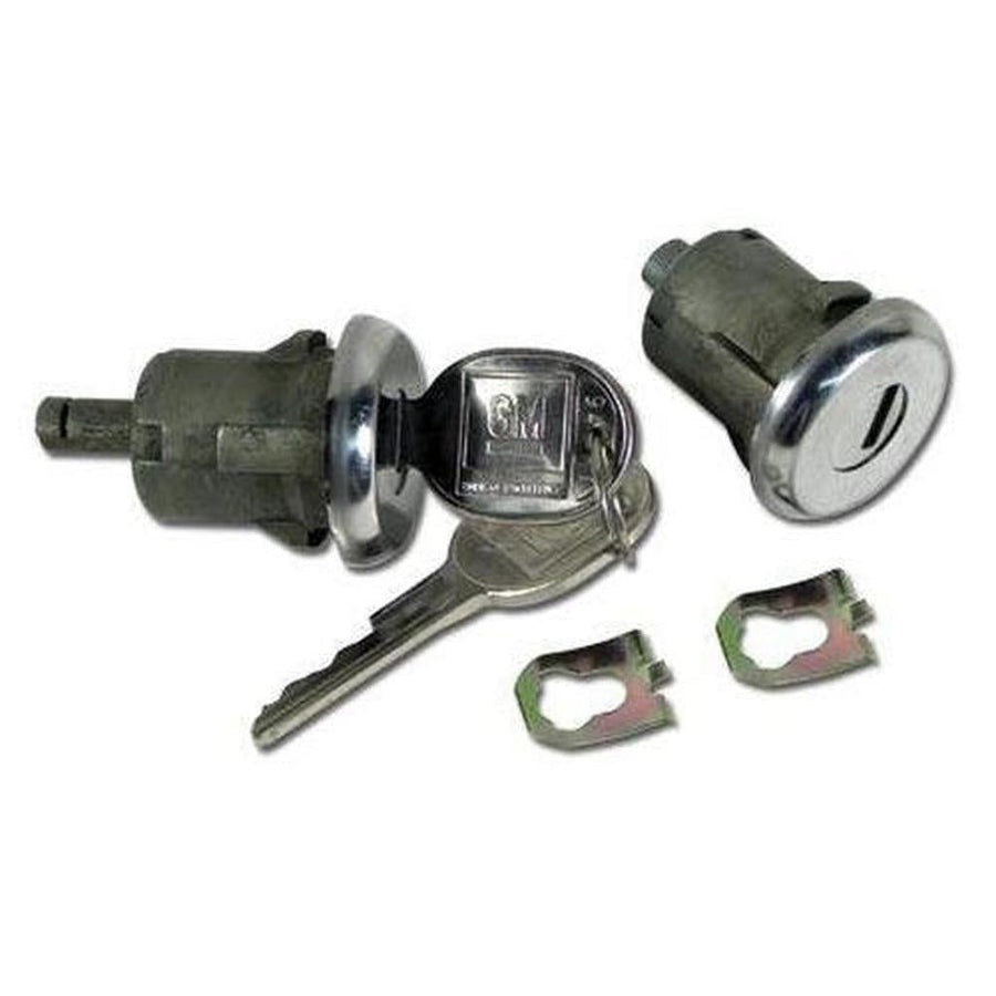 1978-1982 Corvette C3 Door Locks - LH Electric/RH Manual
