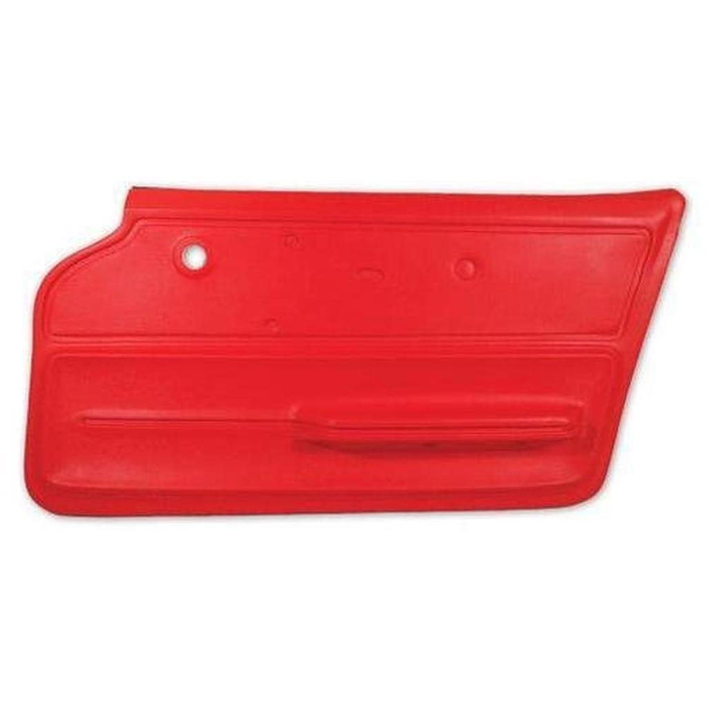 Corvette Door Panel. Red Convertible With Felt RH: 1967