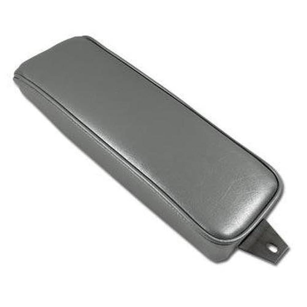 Corvette Center Armrest. Silver Vinyl: 1964
