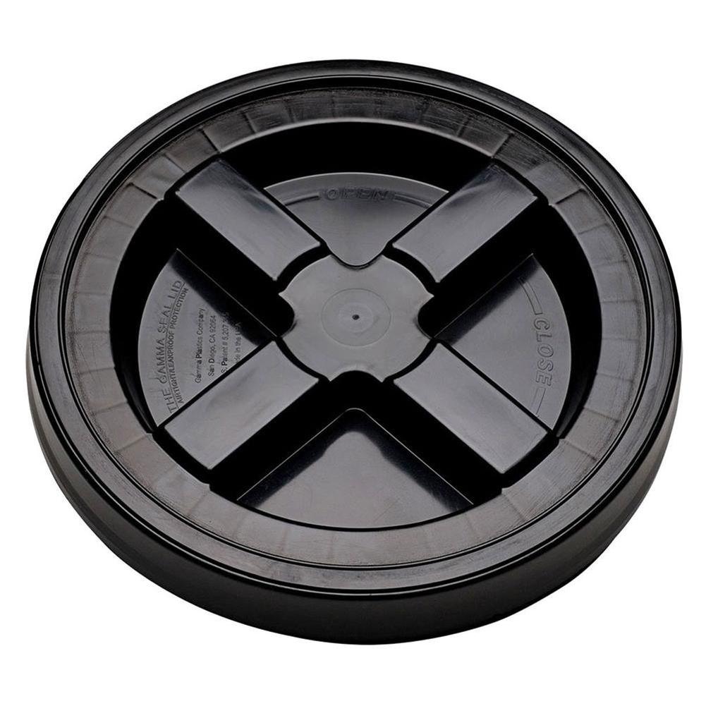 Black Gamma Seal Lid for 3.5, 5, 6 & 7 Gallon Plastic Buckets