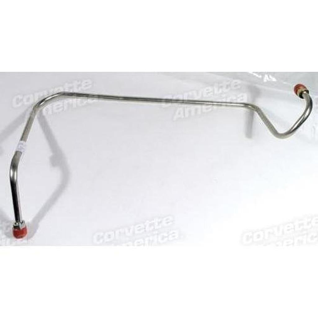 1970-1974 Corvette C3 Gas Line - Stainless Steel Pump To Carburetor 454 Except Holley