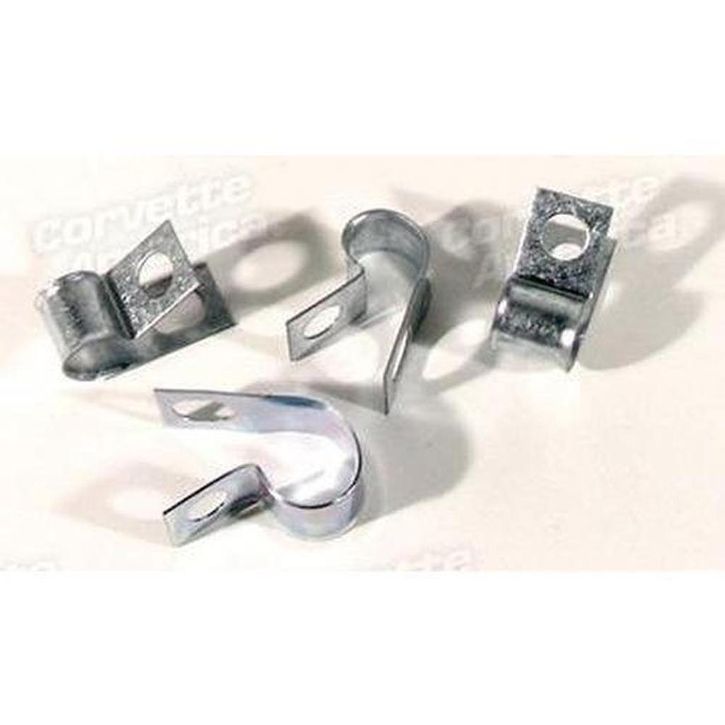 Corvette Fuel Line To Frame Clips. 4 Piece Set: 1958-1962