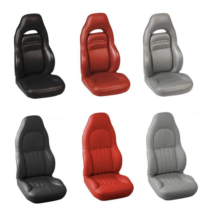 1997-2004 Corvette C5 Seat Covers - OEM Style Leather - Solid Colors (C5 & Z06)
