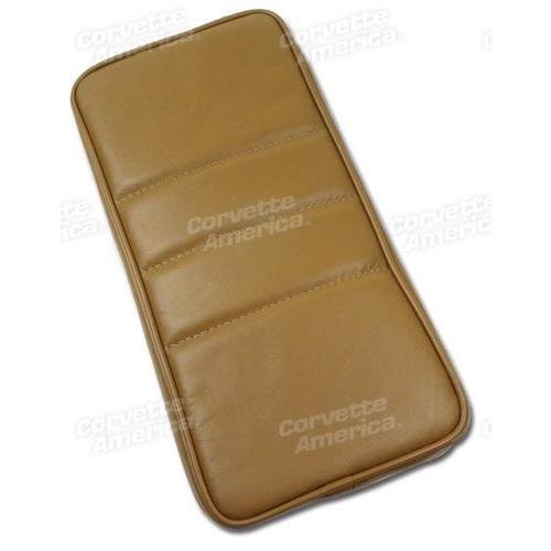 Corvette Center Armrest. Saddle Leather: 1988-1989