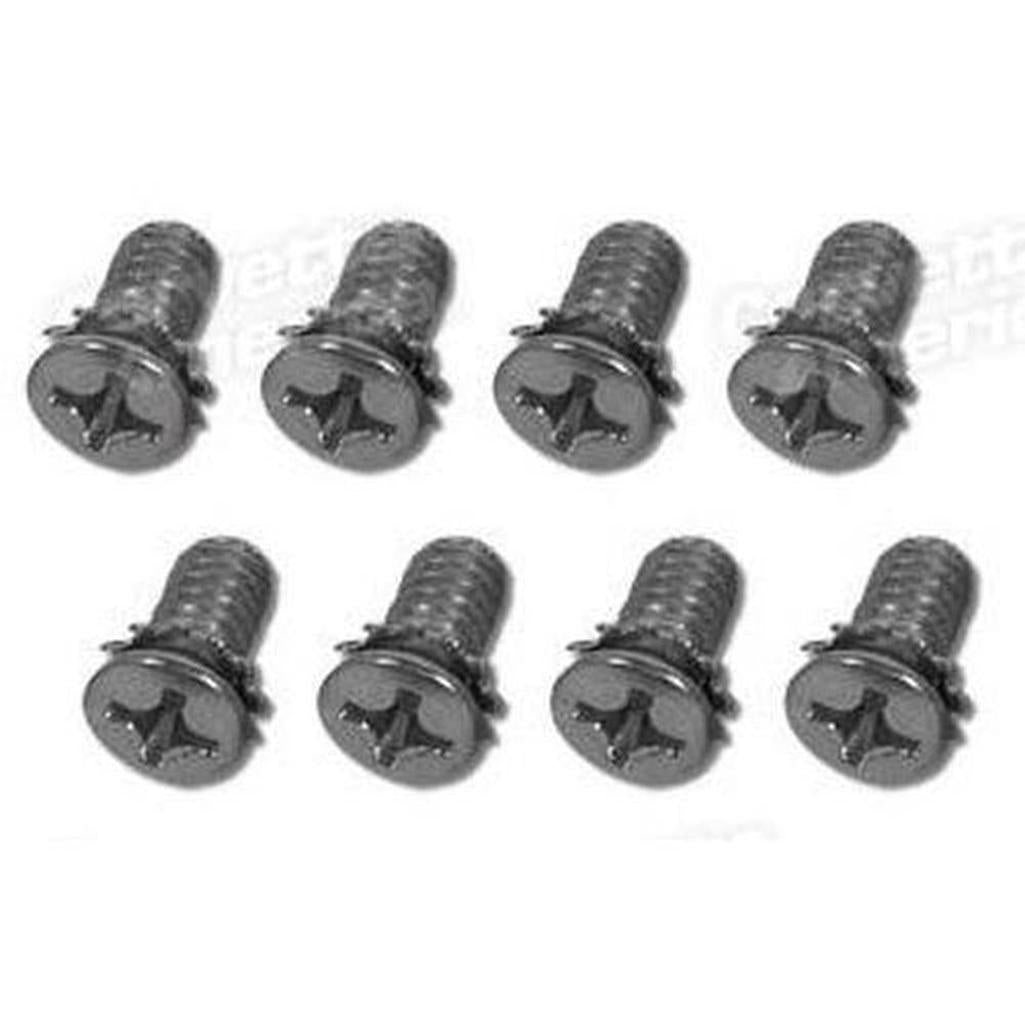 C1 1956-1967 Corvette Door Latch Screws - 8Pc Set