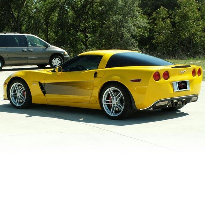 Corvette Door Side Graphic Sport Fade Decal 2 PC. - Black : 2005-2013 C6, Z06, ZR1, Grand Sport