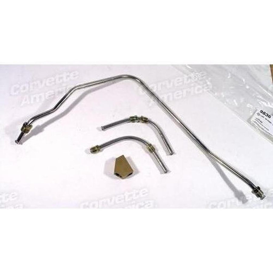 Corvette Gas Line. Stainless Steel - Pump To Carburetor 425hp: 1966