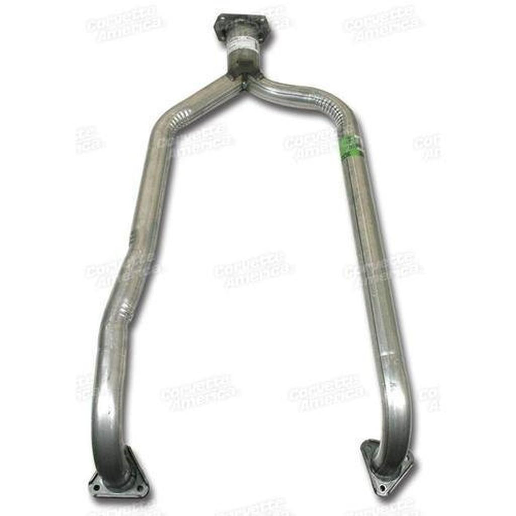 Corvette Exhaust Pipe. Front Y: 1984-1985
