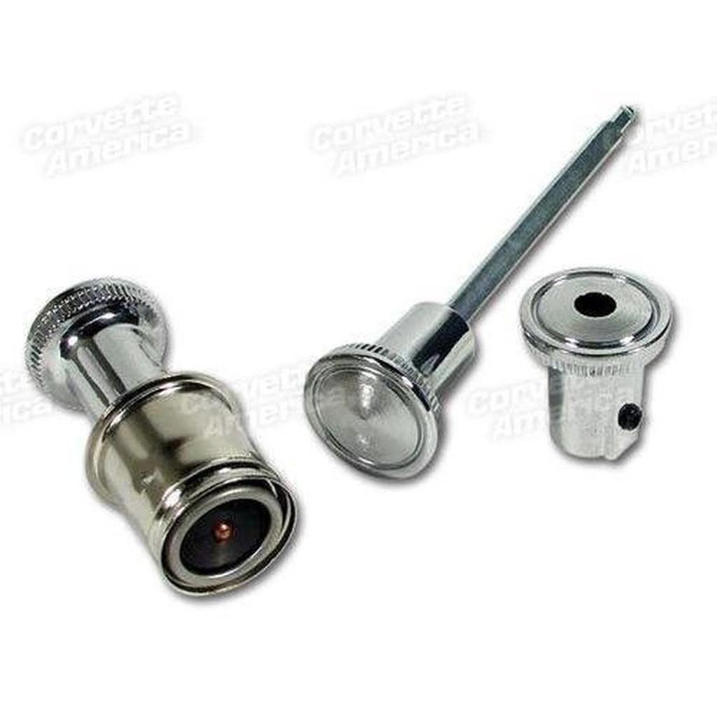 Corvette Dash Knobs. Headlight/Wiper/Lighter 3 Piece Set: 1965