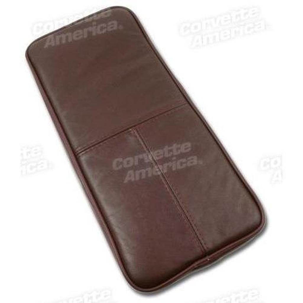 Corvette Center Armrest. Ruby Red Leather: 1993