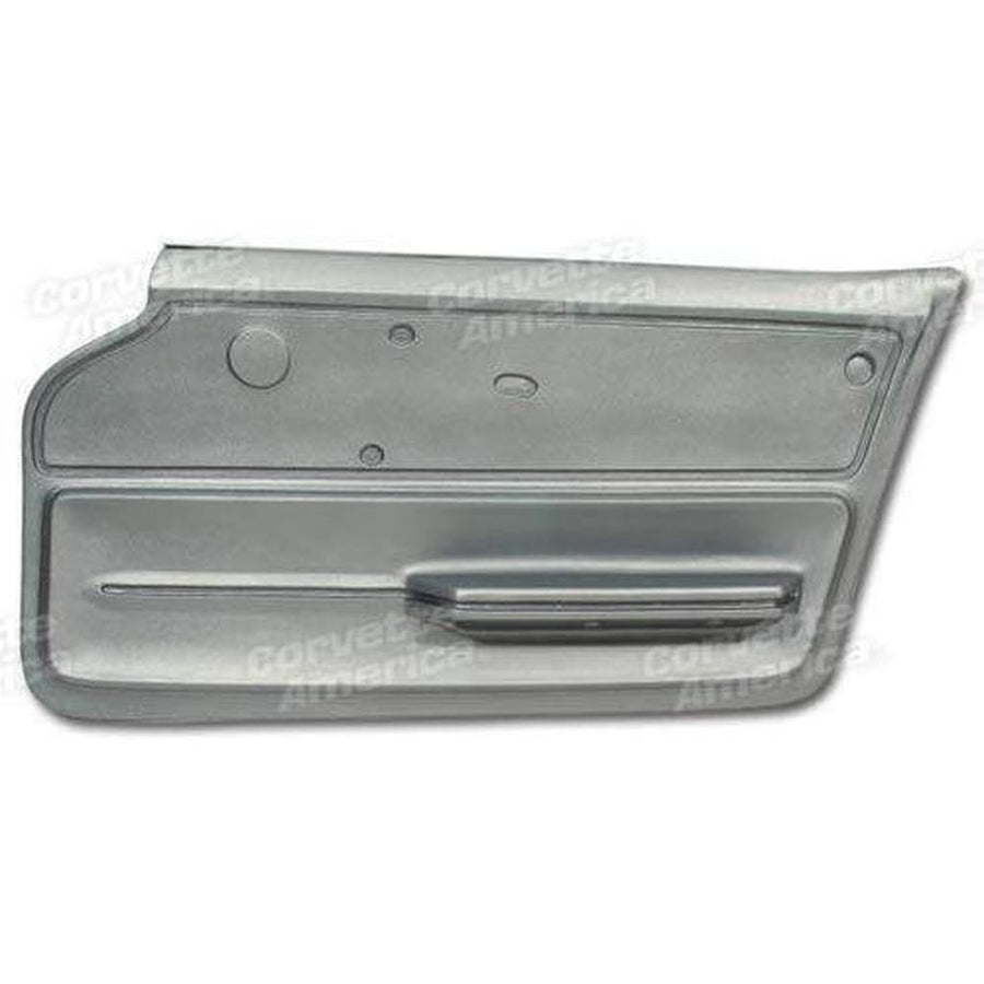 Corvette Door Panel. Silver Convertible With Felt RH: 1965-1966