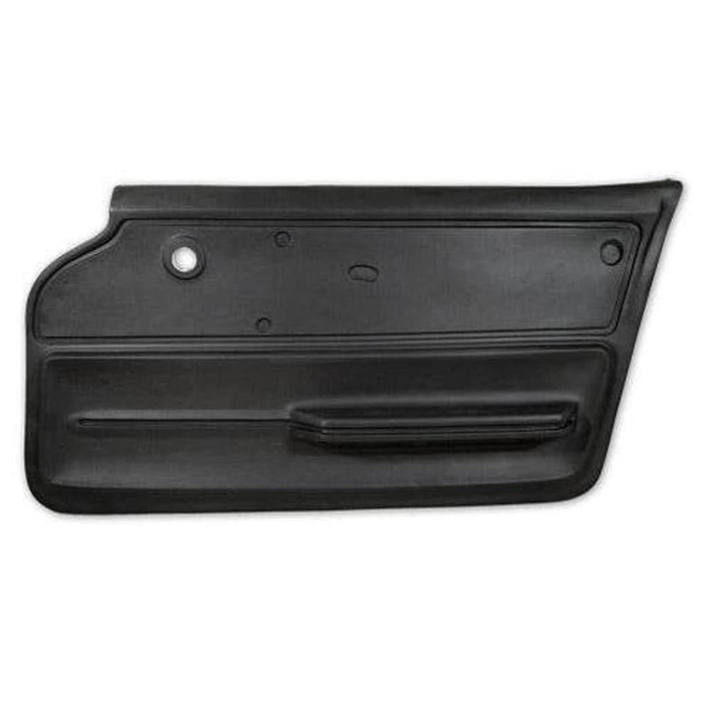 Corvette Door Panel. Black Convertible With Felt RH: 1965-1966
