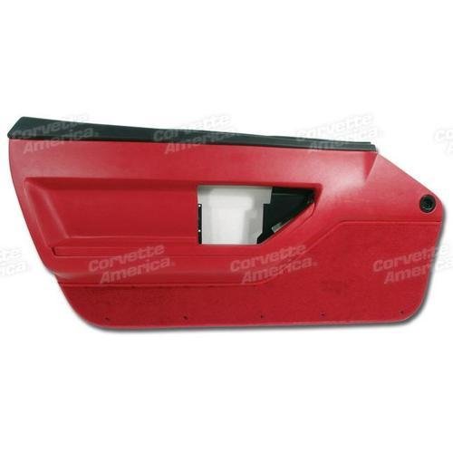 Corvette Door Panel. Red Deluxe Convertible LH: 1986-1989