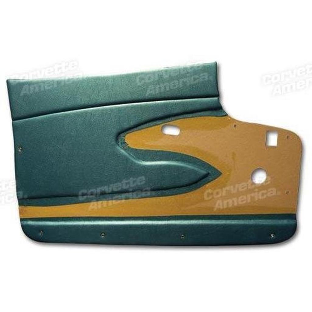 Corvette Door Panels. Turquoise Metal Support: 1959