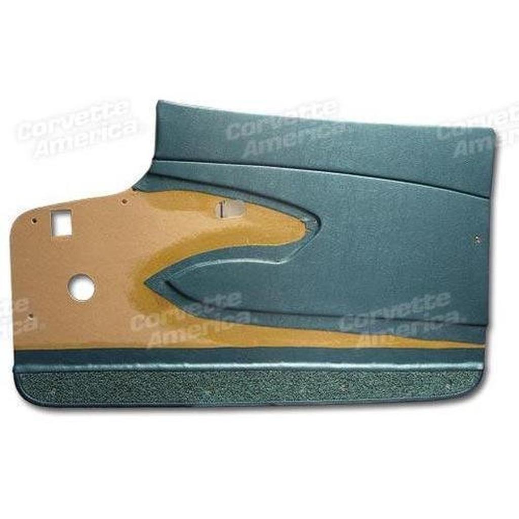 Corvette Door Panels. Black Metal Support: 1959