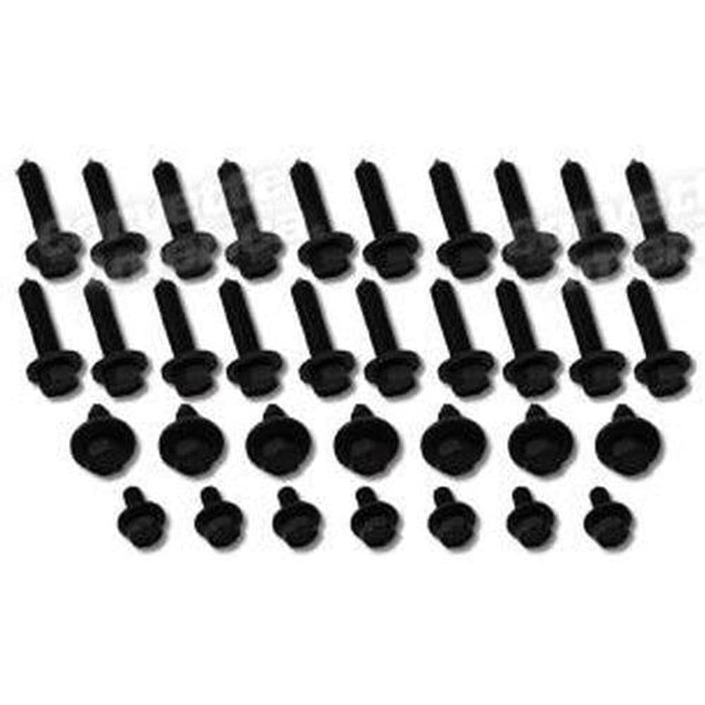 Corvette Door Hinge Screw Set. 32 Piece: 1963-1967