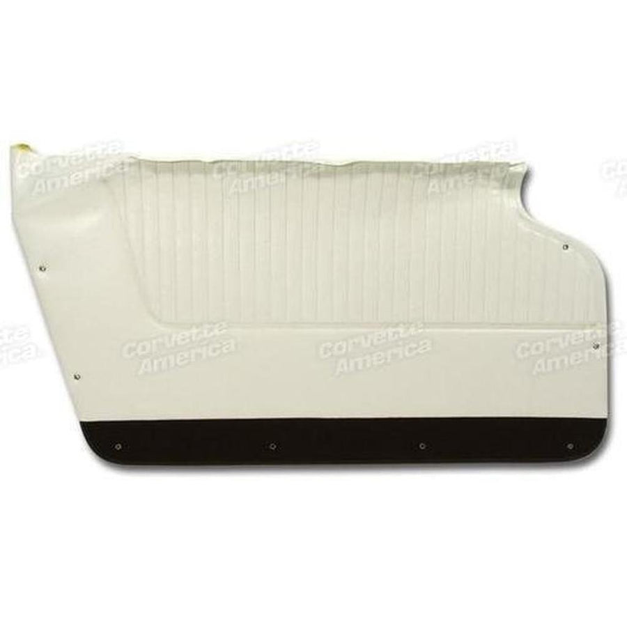 Corvette Door Panels. White With Black Carpet: 1964