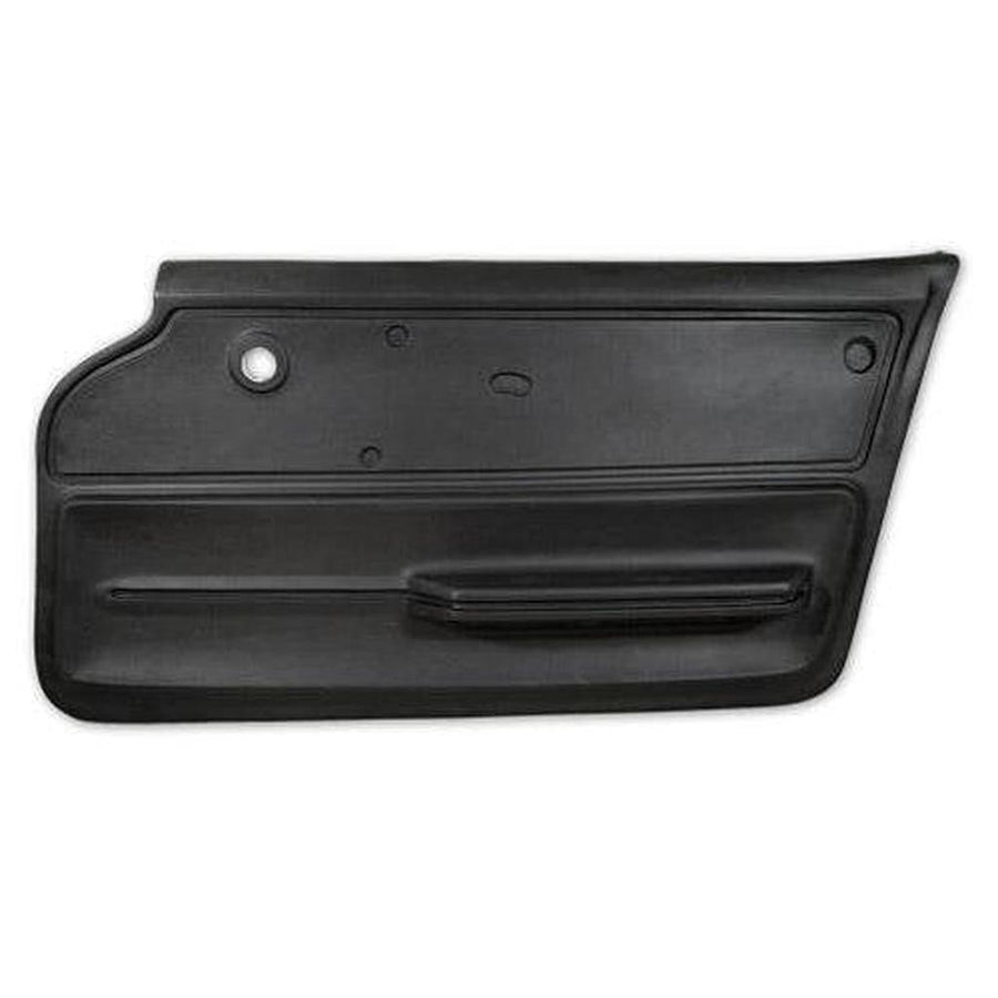 Corvette Door Panel. Black Convertible With Felt RH: 1965-1966