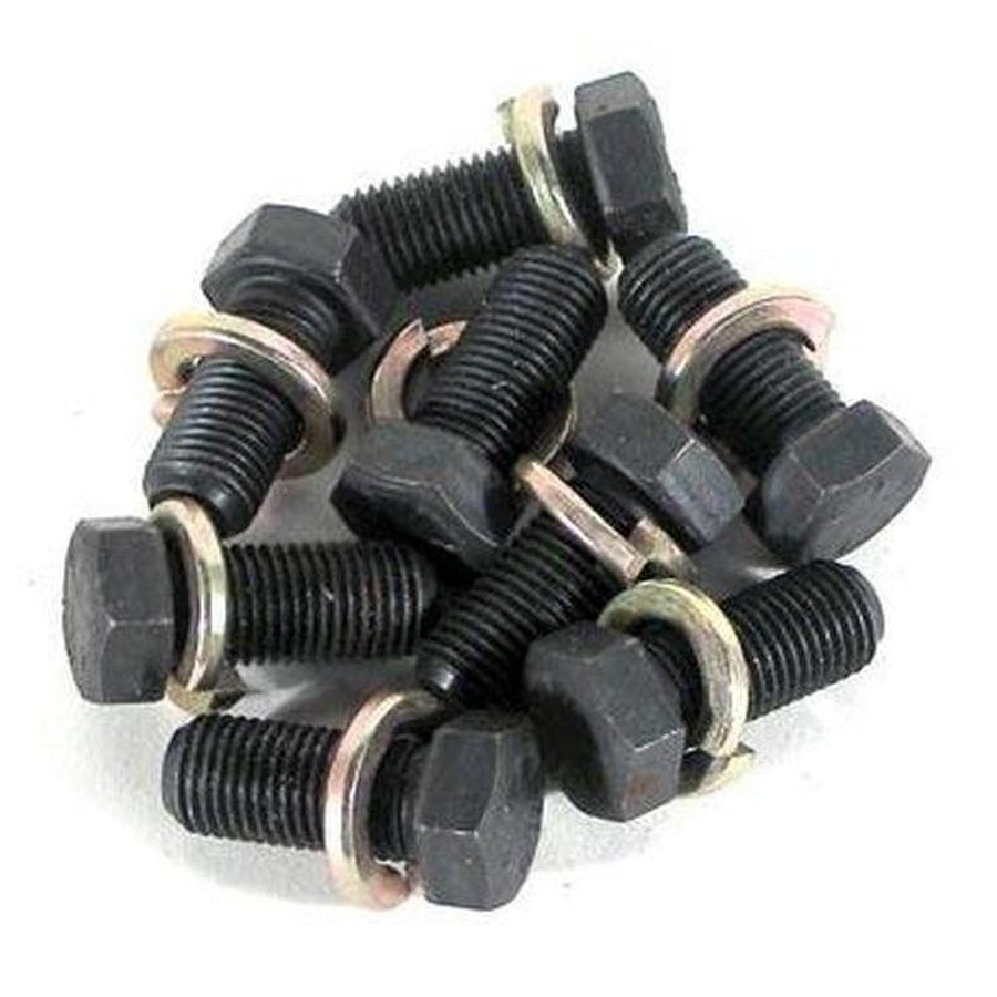 Corvette Brake Caliper Mount Bolts & Lockwashers. 8 Piece Set: 1965-1982