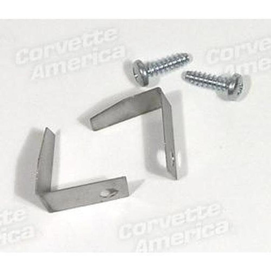 Corvette Weatherstrip Retainer Clips & Screws. Door Main End: 1956-1958