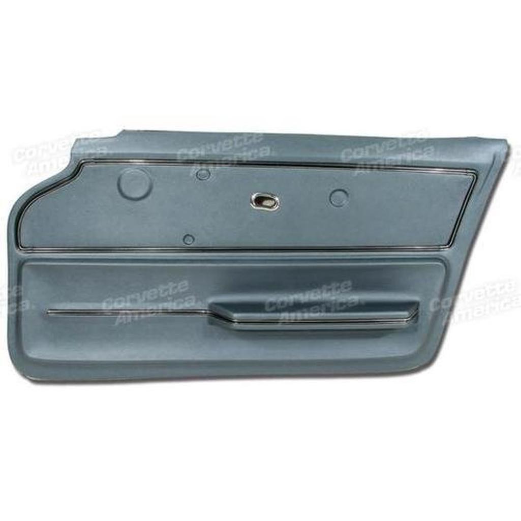 Corvette Door Panel. Teal Coupe With Trim RH: 1967