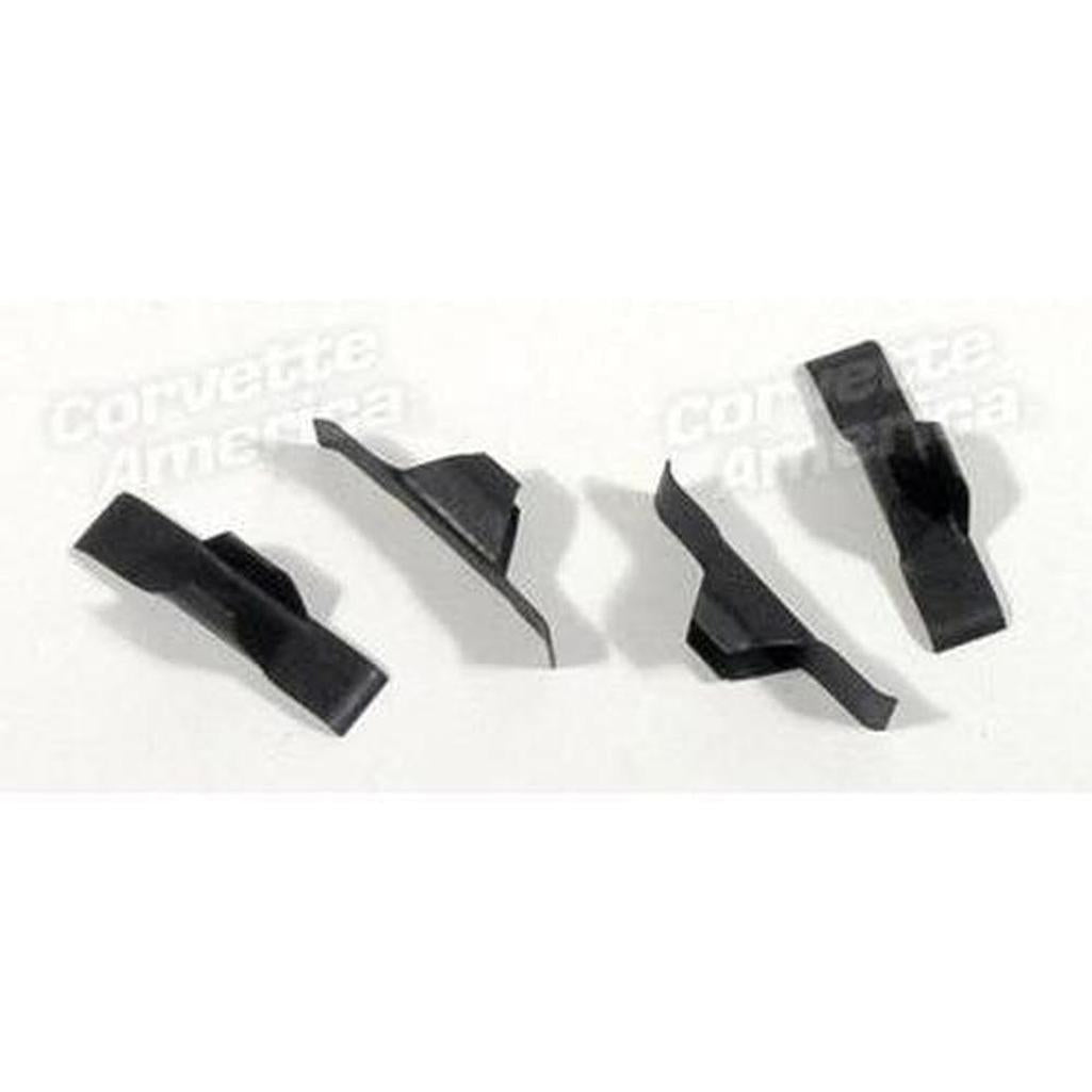 Corvette Brake Adjust Hole Covers. Metal 4 Piece: 1953-1962