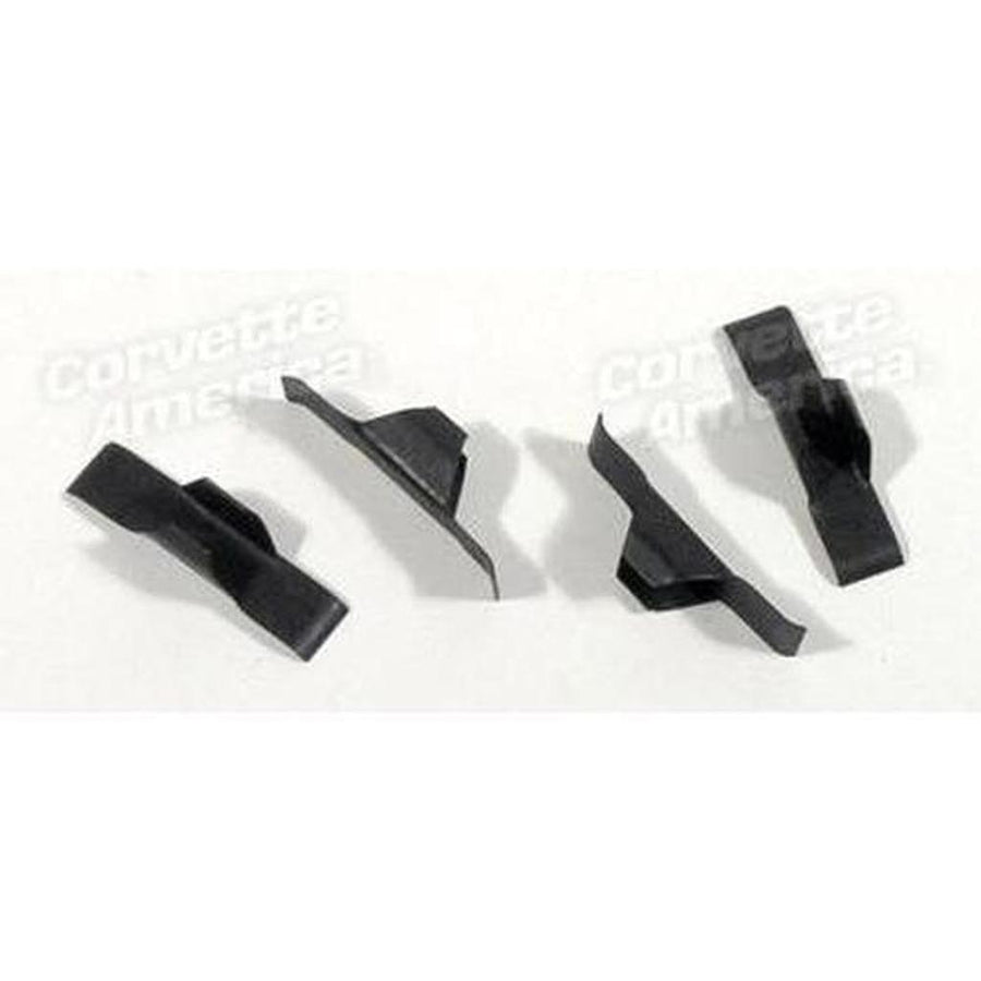 Corvette Brake Adjust Hole Covers. Metal 4 Piece: 1953-1962