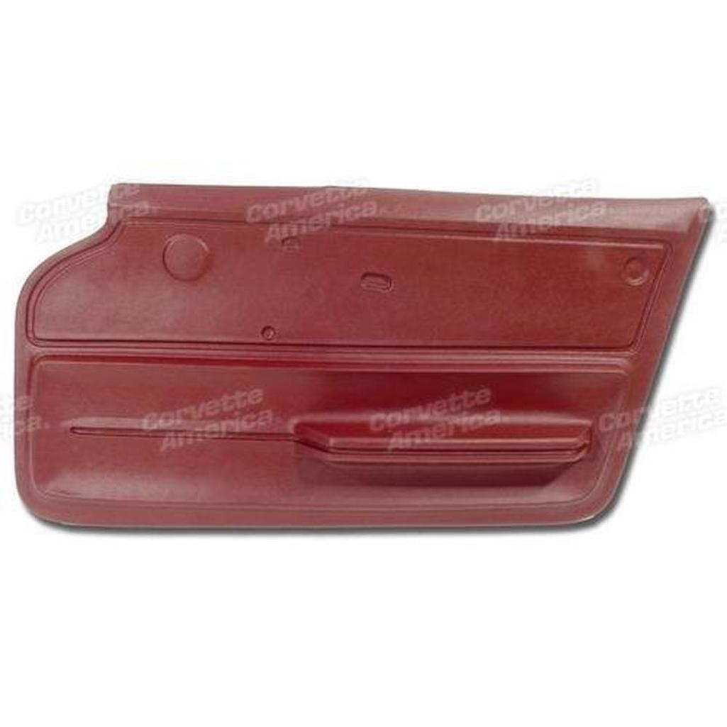 Corvette Door Panel. Maroon Convertible With Felt RH: 1965