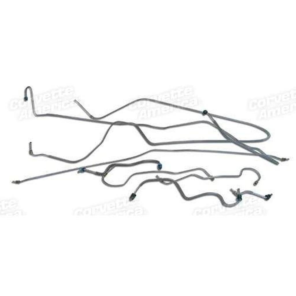 Corvette Brake Line Set. W/Power Brake: 1970-1973