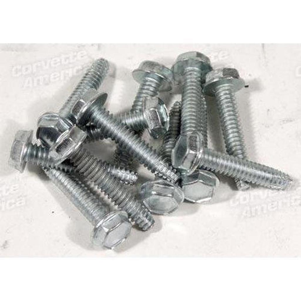 Corvette Hubcap Spinner Screws. 12 Piece Set: 1966
