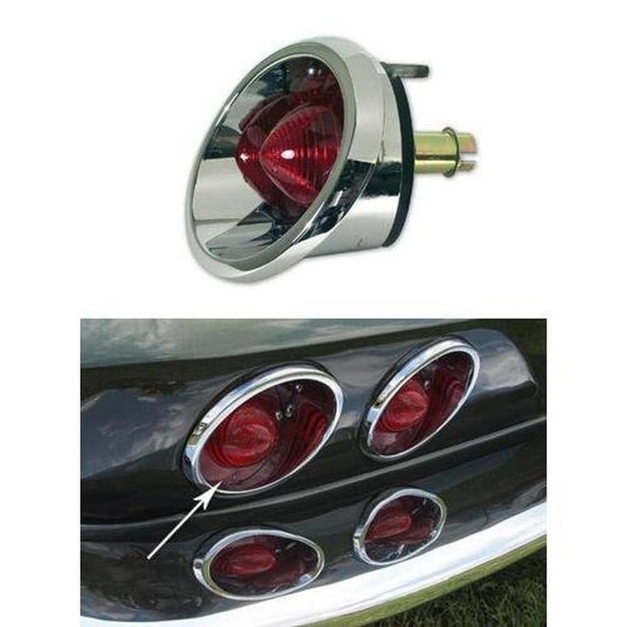 Corvette Taillight Assembly. LH Outer (Trim Parts): 1963-1967