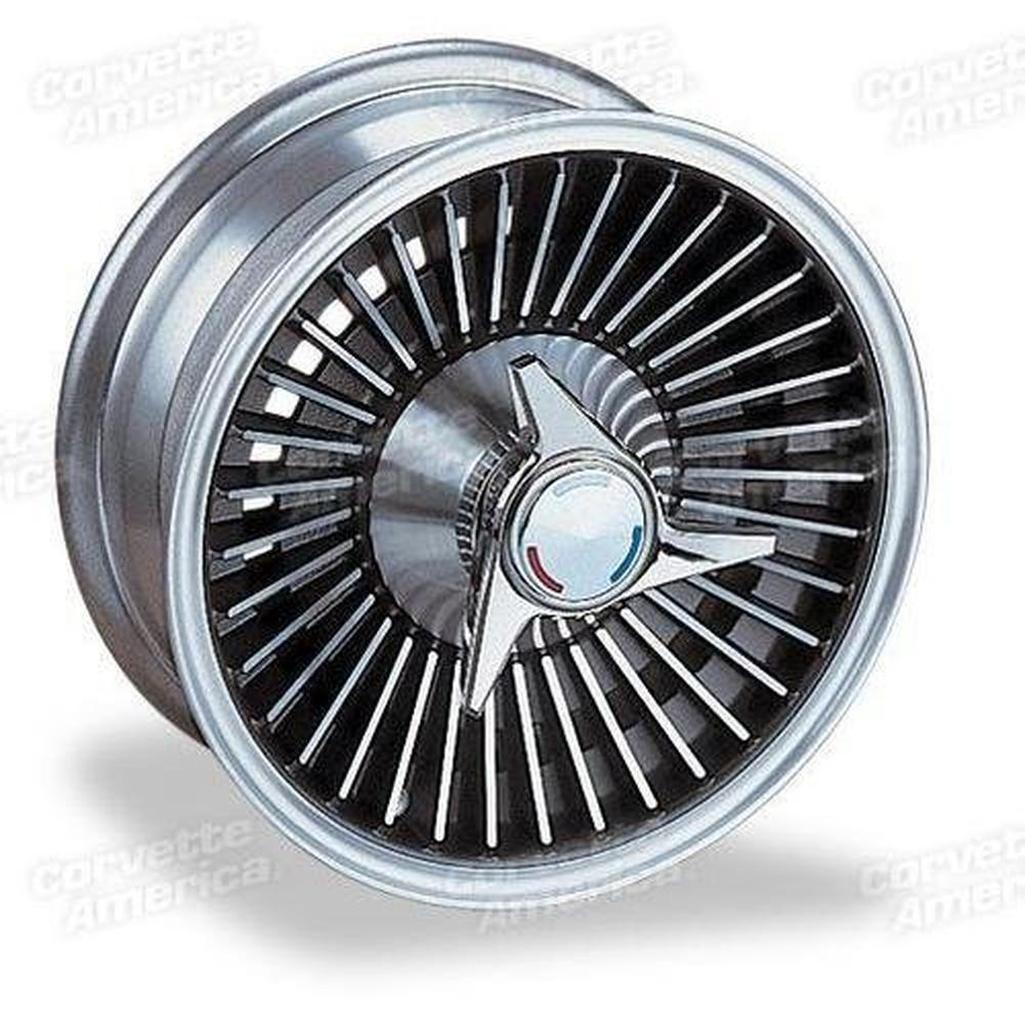 C2 1966 Corvette Direct-Bolt Knock-Off Wheel Set - Replica Style - Complete