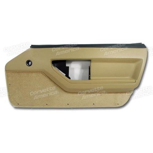 Corvette Door Panel. Saddle Deluxe Coupe RH: 1984-1987