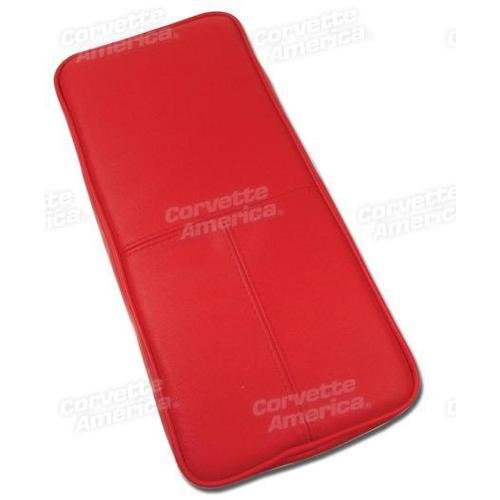 Corvette Center Armrest. Red Leather: 1993-1996