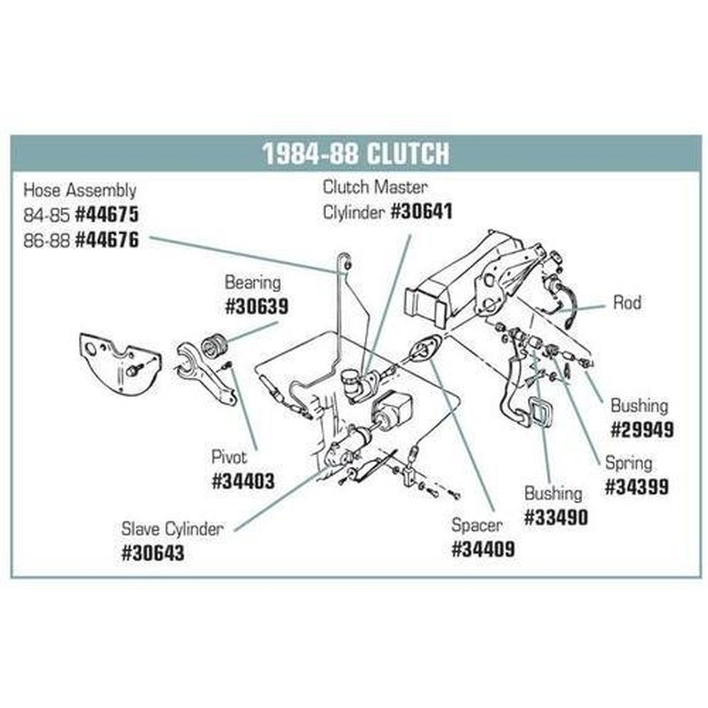 Corvette Clutch Flywheel. Manual: 1986-1988