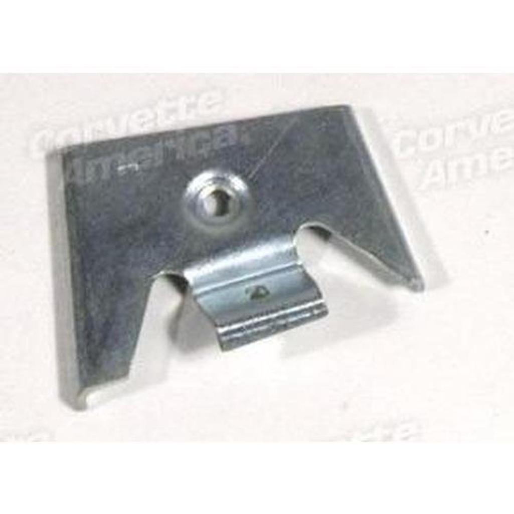 Corvette Door End Cap Mount Retainer. LH 58E: 1956-1958
