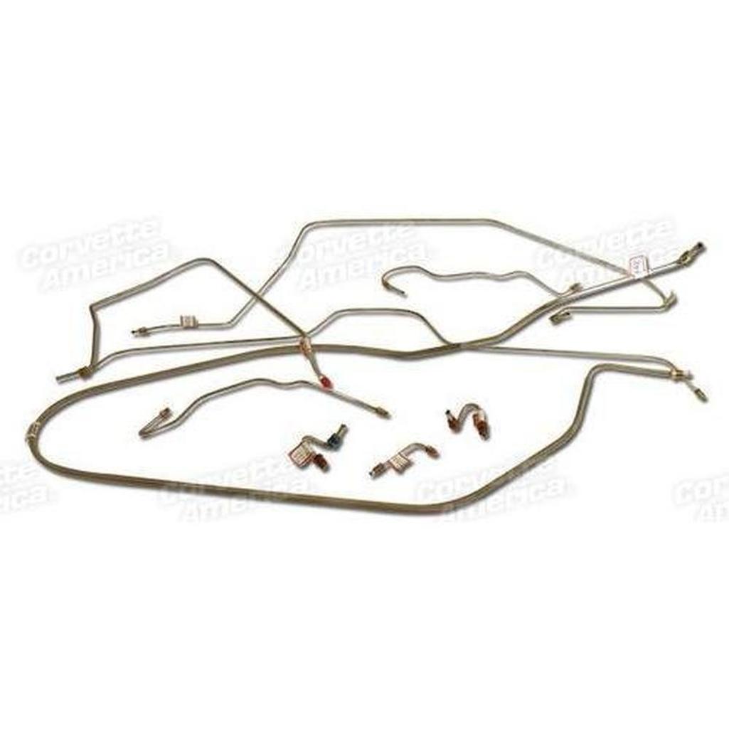 Corvette Brake Line Set. W/Power Brake: 1967