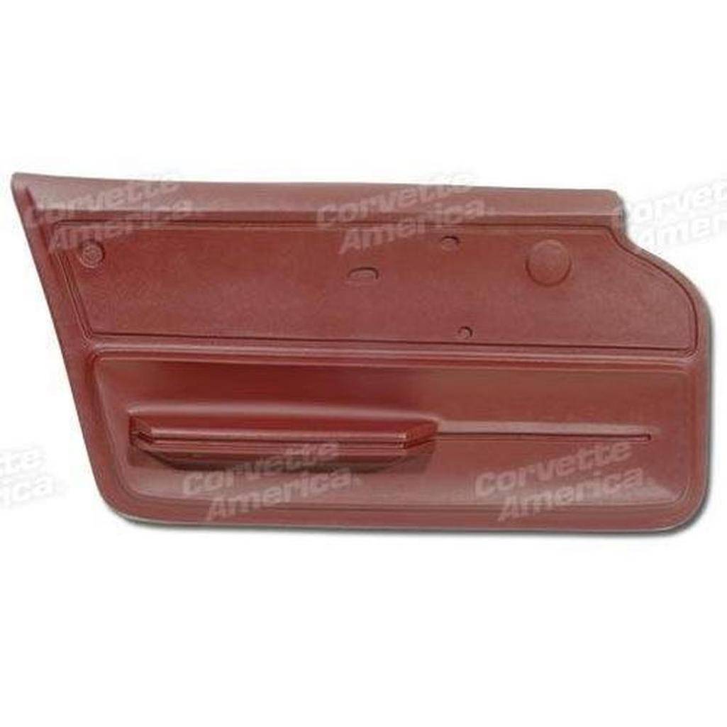 Corvette Door Panel. Maroon Convertible With Felt LH: 1965