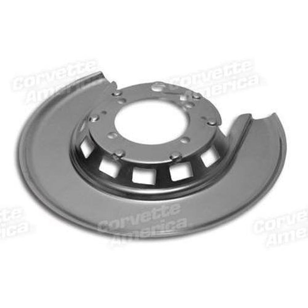 Corvette Rear Backing Shield. Silver LH: 1965-1975