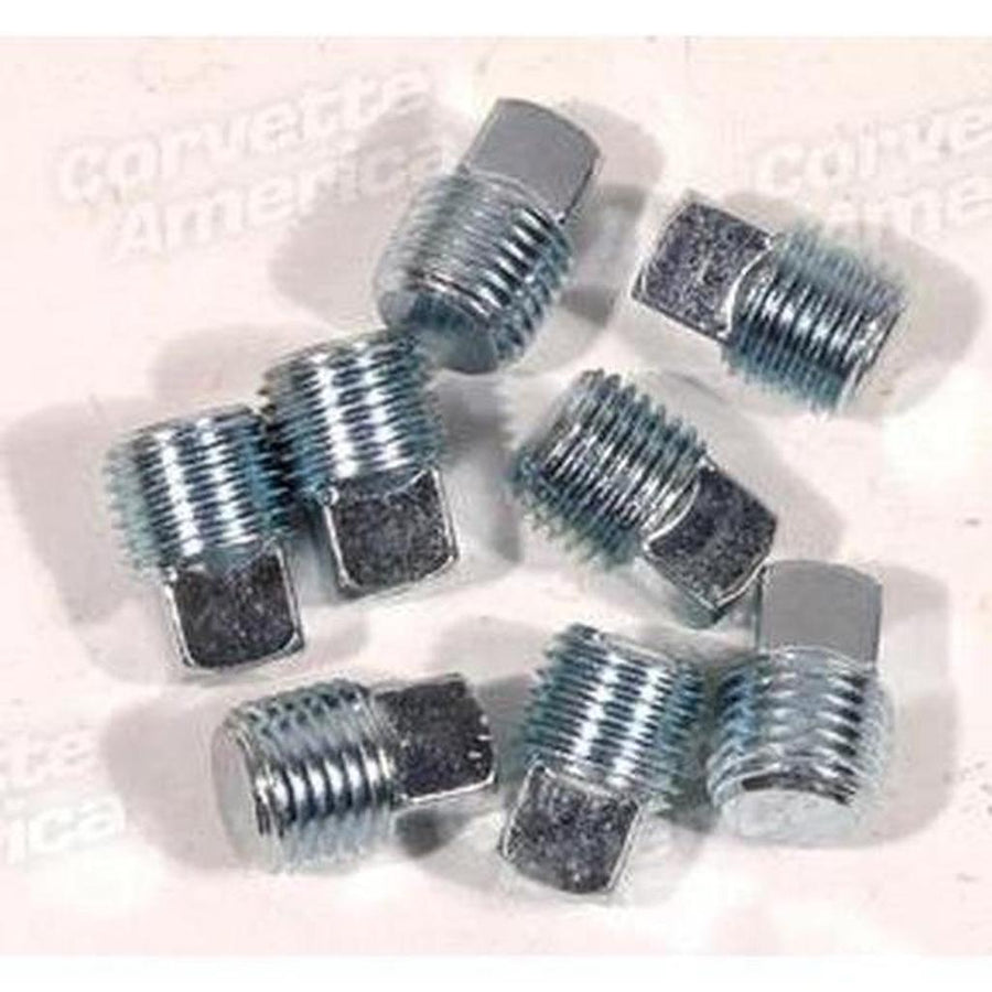 Corvette Exhaust Manifold Emission Hole Plugs. 8 Piece: 1966-1979