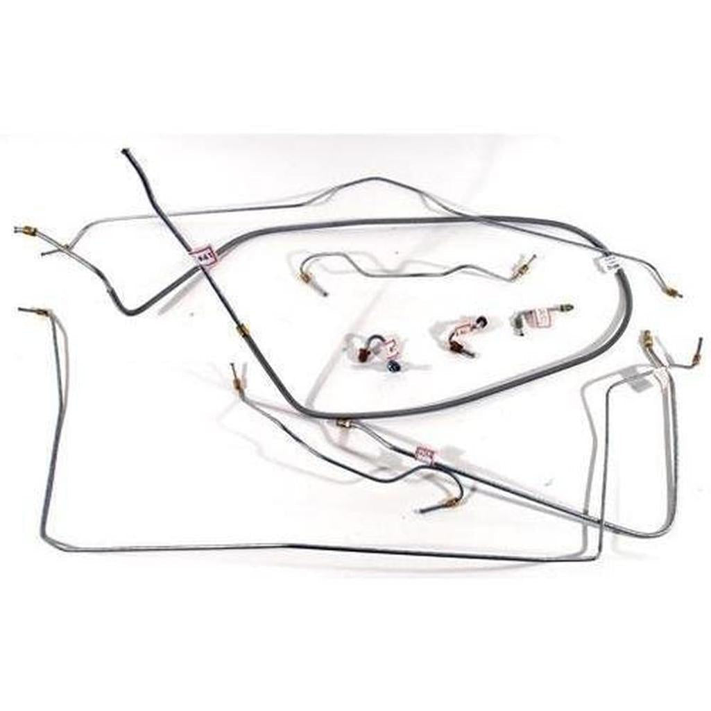 Corvette Brake Line Set. W/O Power Brake: 1967-1968