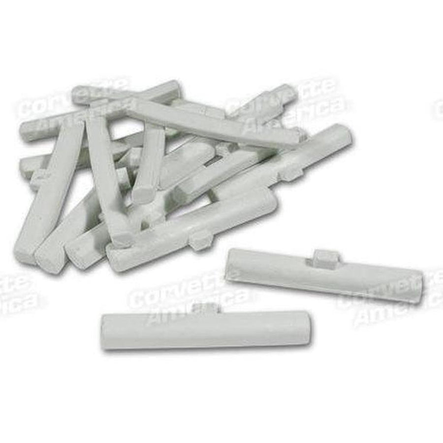 Corvette Seat Track Bushing Set. Plastic 16 Piece: 1967