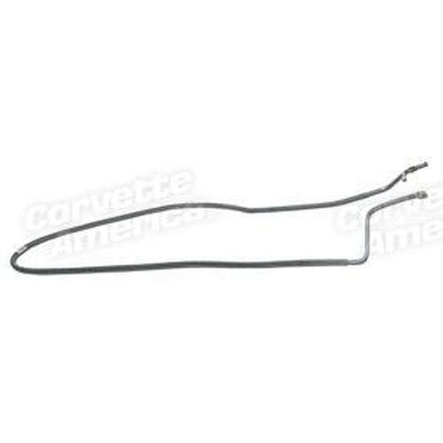Corvette Brake Line. Pressure Valve To Left Rear Block W/Power Brake: 1967