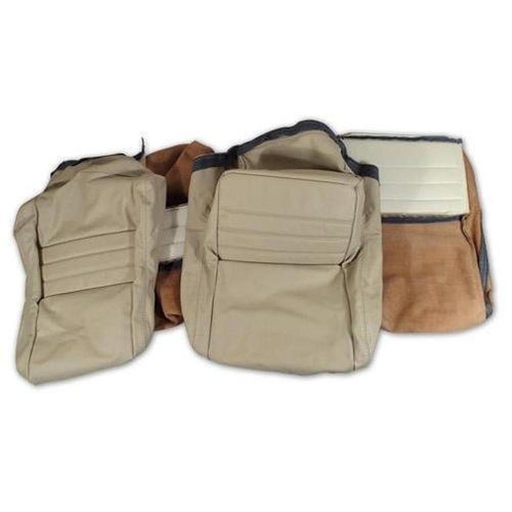 Corvette Leather Seat Covers. Oyster 100%-Leather 2--Bolster: 1979-1980