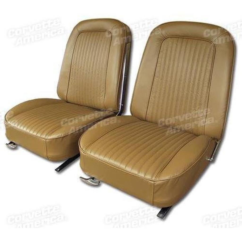 Corvette Leather Seat Covers. Saddle: 1964