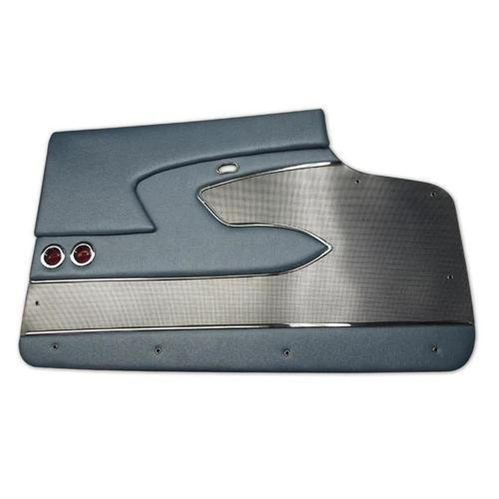 Corvette Door Panels. Blue Deluxe Metal Support: 1958