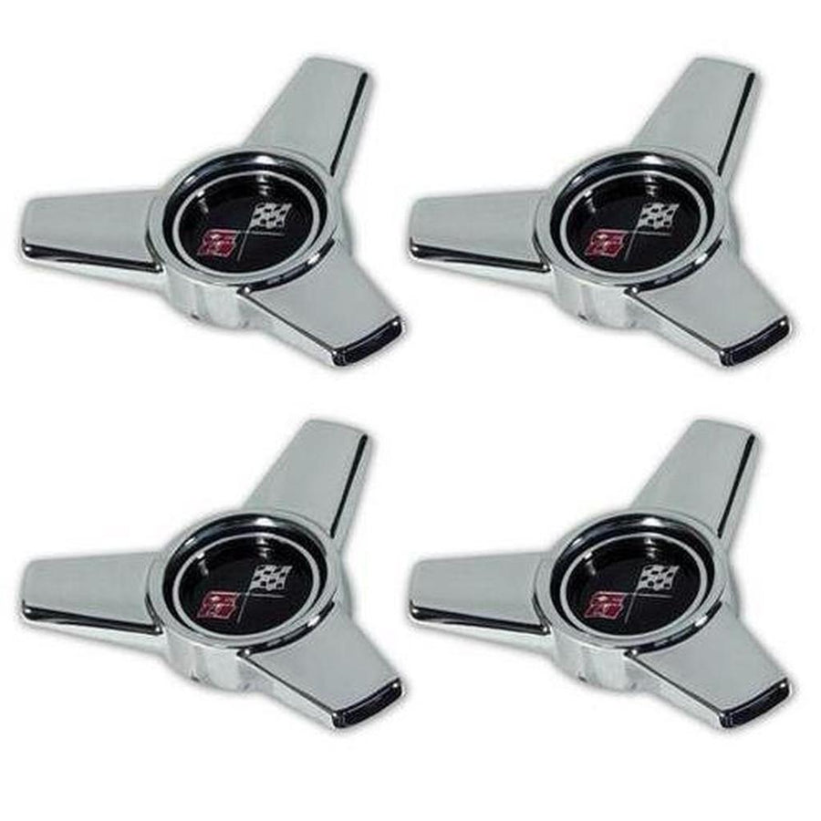 Corvette Hubcap Spinner Assembly Set.: 1966