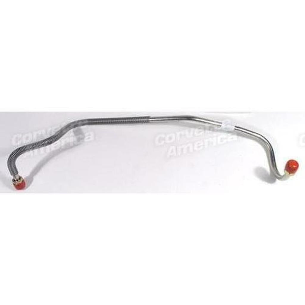 1977-1981 Corvette C3 Gas Line - Stainless Steel Pump To Carburetor